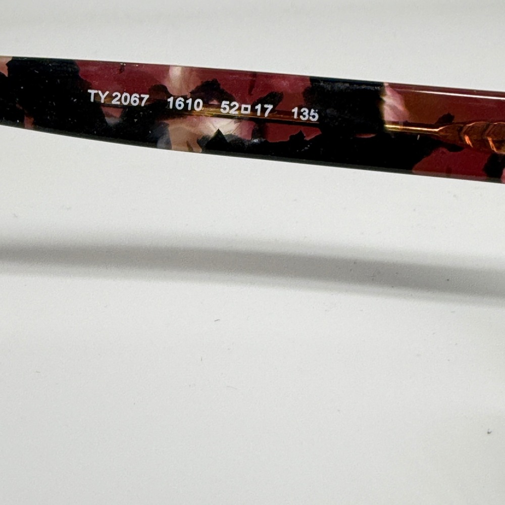 Tory Burch TY 2067 1610 Eyeglasses Burgundy Tortoise Rectangle Frames 52-17-135 - Picture 5 of 7
